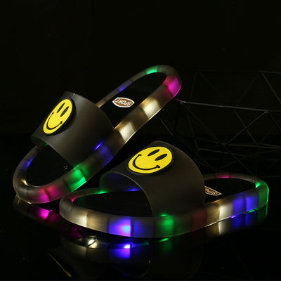 Children's Lighted Smiley Face Slippers