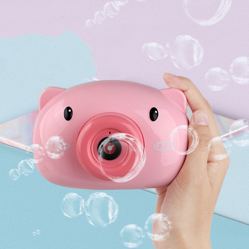 Children Piggy Bubble Machine
